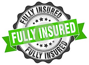 fully insured seal. stamp