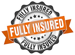 fully insured seal. stamp