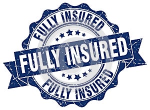 fully insured seal. stamp