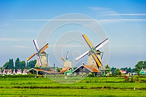 Fully operational historic Dutch Windmills