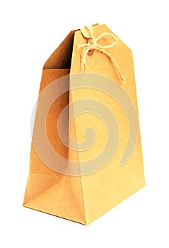 Fully recyclable small paperboard gift bag photo