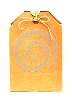 Fully recyclable small paperboard gift bag photo