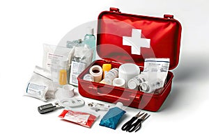 Fully Stocked First Aid Kit with Medications - Generative AI