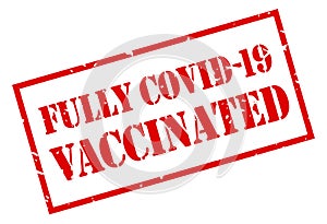 Fully vaccinated stamp