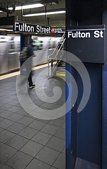 Fulton St. Metro Station in New York City