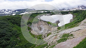 Fumarole fields on The small Valley of Geysers