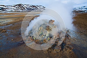 Fumarole Iceland photo