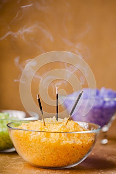 Fumigation with aromatic sticks