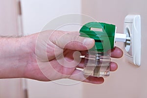 Fumigator from mosquitoes in outlet