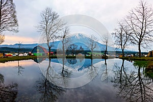 Fumotopara camping ground with Mt. Fuji