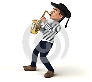 Fun 3d cartoon breton character