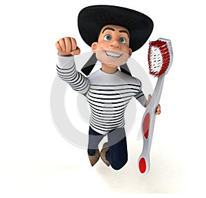 Fun 3d cartoon breton character