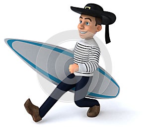 Fun 3d cartoon breton character