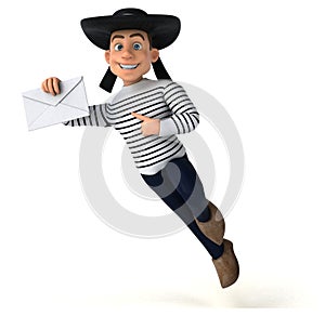 Fun 3d cartoon breton character