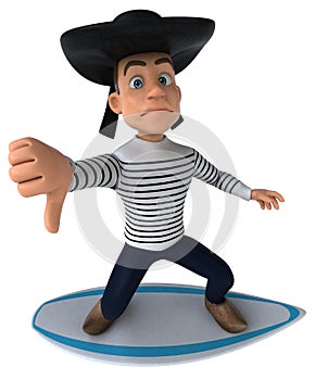 Fun 3d cartoon breton character