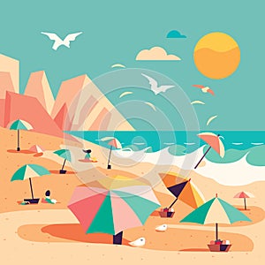 Fun Beach Illustration