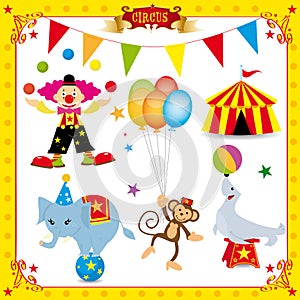 Divertimento circo impostato 