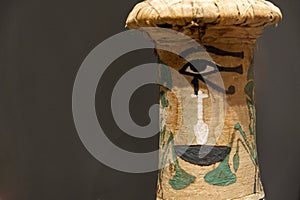 fun decoration in classic Egyptian style of the eye of osiris