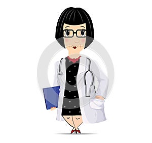 Fun doctor character woman