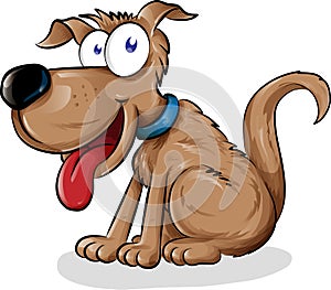 Fun dog cartoon