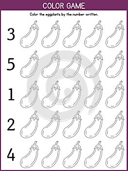 Fun Educational Counting and Coloring Activity Sheet