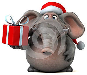 Fun elephant - 3D Illustration