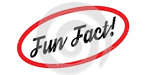 Fun Fact rubber stamp