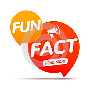 Fun fact typography bubble. Did you know knowledge design text message phrase information