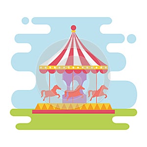 Fun fair carnival carrousel recreation entertainment