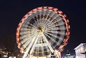 Fun Fair Wheel in Motion