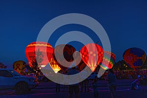 Fun Fest Hot Air Balloon Glow in Kingsport, Tennessee