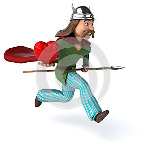 Fun Gaul - 3D Illustration photo