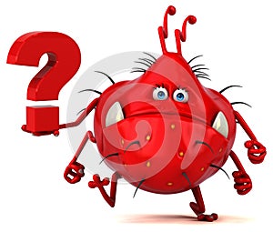 Fun germ - 3D Illustration