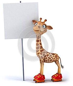 Fun giraffe