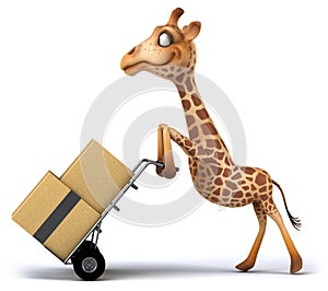 Fun giraffe