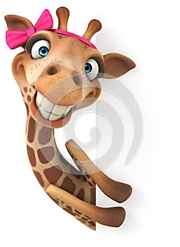 Fun giraffe