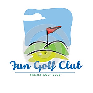 Fun Golf course landscape Icon