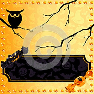 Fun Halloween candy banner
