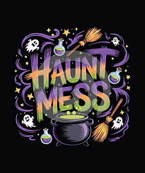 Fun Halloween Graphic Design for Apparel
