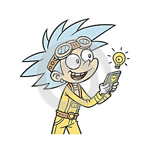 Sammy the Tech Wizard Fun Illustration