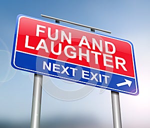 Fun and laughter concept.