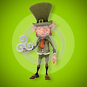 Fun leprechaun - 3D Illustration