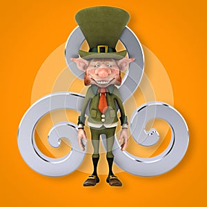 Fun leprechaun - 3D Illustration