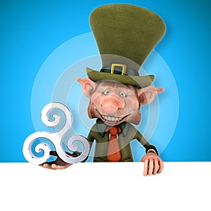 Fun leprechaun - 3D Illustration