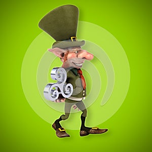 Fun leprechaun - 3D Illustration