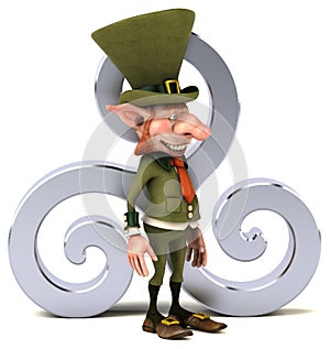 Fun leprechaun - 3D Illustration