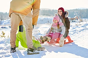 Fun outdoor winter activity