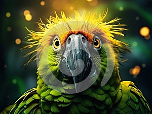 Fun parrot  Made With Generative AI illustration