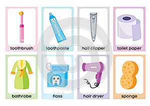 Fun Personal Hygiene Flashcards for ESL or ELL Learners - 2 photo