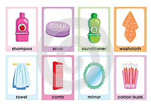 Fun Personal Hygiene Flashcards for ESL or ELL Learners - 1 photo